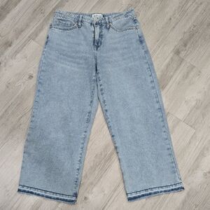 Denim Light Blue Wide Leg Jeans
